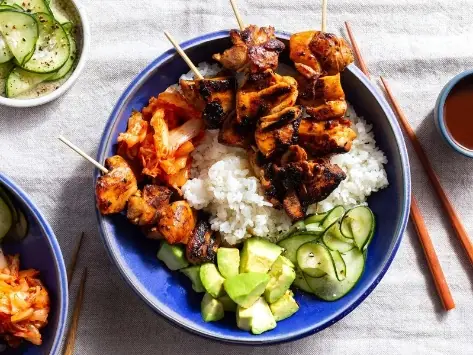 BBQ chicken with Rice