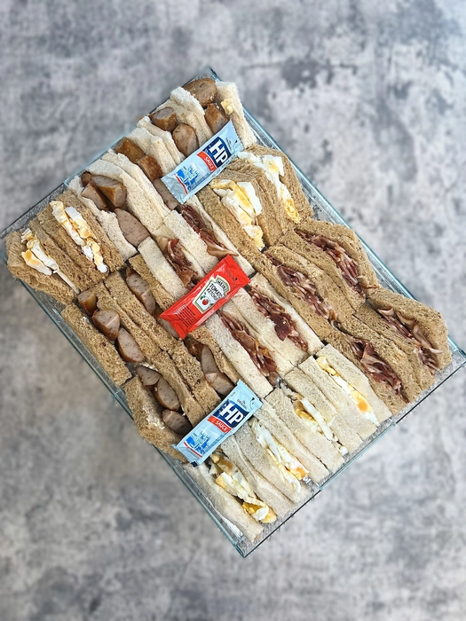 Breakfast sandwich platter